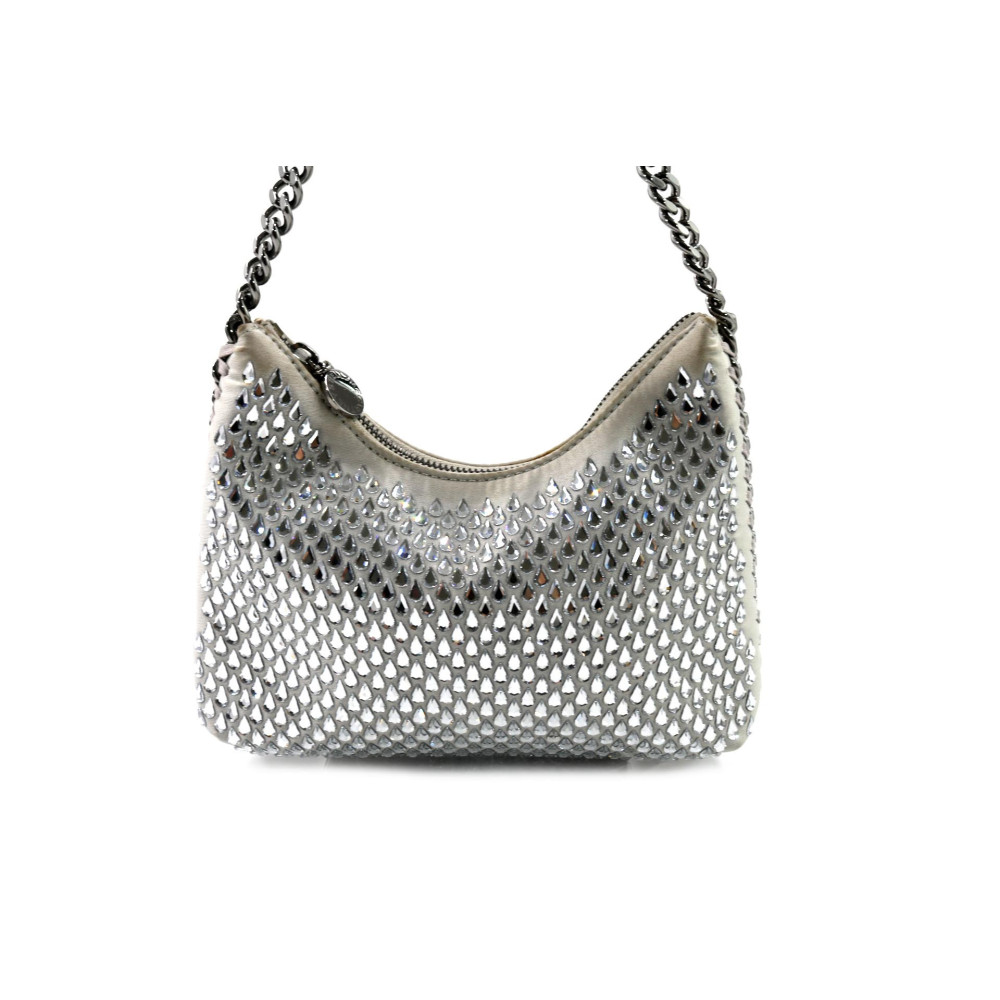 Stella McCartney Falabella Mini Crystal Silber