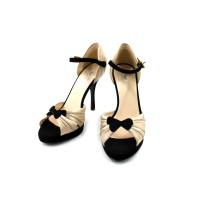 Prada Decolleté Raso Oro e Nero