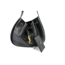 Saint Laurent Hobo Paris VII Black Leather