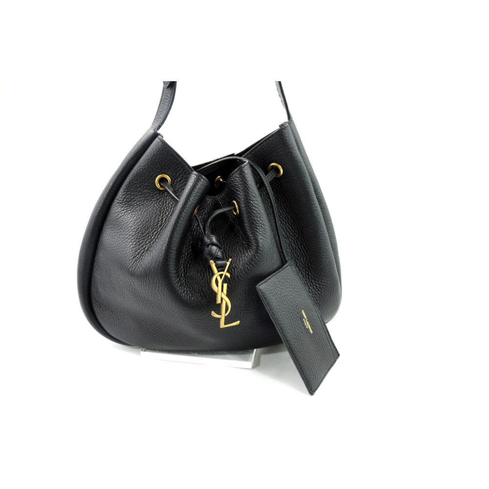 Saint Laurent Hobo Paris VII Cuir Noir