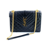Saint Laurent Envelope Medium Cuir Noir