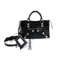 Balenciaga City Small Schwarzes Leder