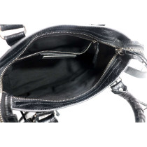 Balenciaga City Small Schwarzes Leder