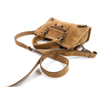 Balenciaga City Small Suede Leather Beige