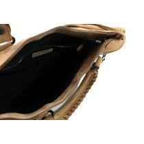 Balenciaga City Small Pelle Scamosciata Beige