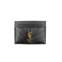 Saint Laurent Portacarte Cassandre Pelle Nera