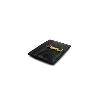 Saint Laurent Porte-cartes Cassandre Cuir Noir