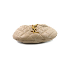 Saint Laurent Icarino Leather Beige