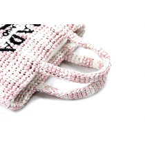 Prada Tote Bag Mini Paglia Rosa