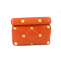 Valentino Roman Stud Leder Orange