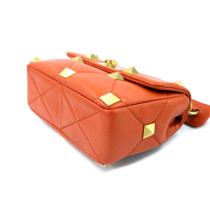 Valentino Roman Stud Cuir Orange