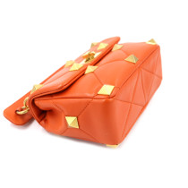 Valentino Roman Stud Cuir Orange