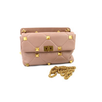 Valentino Roman Stud Leder Beige