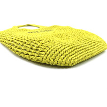 Prada Green Straw Shopping Bag
