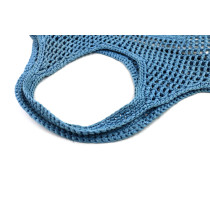 Prada Blue Straw Shopping Bag