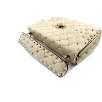 Valentino Spike Cuir Blanc