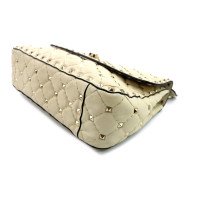 Valentino Spike Weißes Leder