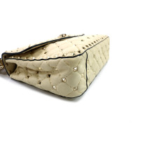 Valentino Spike Cuir Blanc