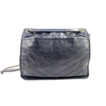 Saint Laurent Niki Blue Leather