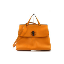 Gucci Bamboo Orange Leder