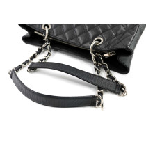 Chanel GST Black Leather