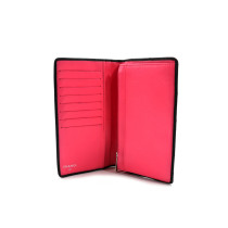 Chanel Portefeuille en Cuir Noir et Blanc