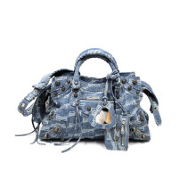 Balenciaga Neo City Cagole Denim Blu