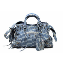 Balenciaga Neo City Cagole Denim Bleu