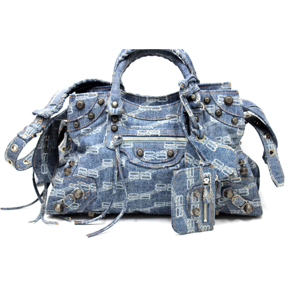 Balenciaga Neo City Cagole Denim Blu