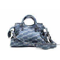 Balenciaga Neo City Cagole Denim Blu