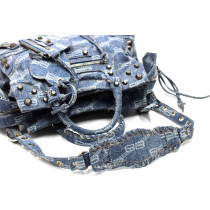 Balenciaga Neo City Cagole Denim Blau