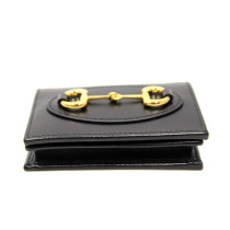 Gucci Wallet Horsebit Black Leather