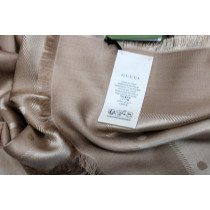 Gucci Stola GG Jumbo Lana e Seta Sabbia
