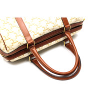 셀린느 트리옴프 화이트 캔버스 보울러백