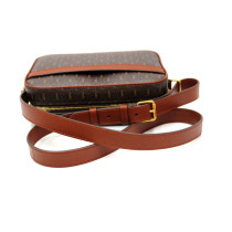 생로랑 카메라 백 브라운 가죽