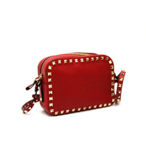 Valentino Rockstud Camera Bag Pelle Rossa
