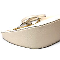 Valentino VLogo Moon Hobo Cuir Ivoire