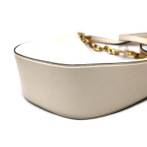 Valentino VLogo Moon Hobo Ivory Leather