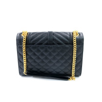 Saint Laurent Envelope Cuir Noir