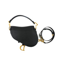 Dior Saddle Schwarzes Leder
