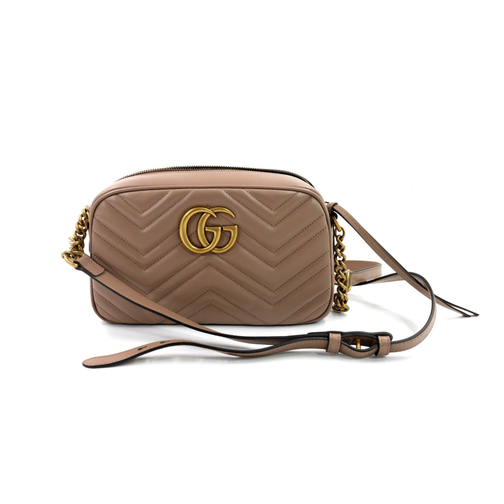 Gucci Camera Bag Leder Taupe