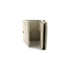 Portefeuille en Cuir Blanc Saint Laurent