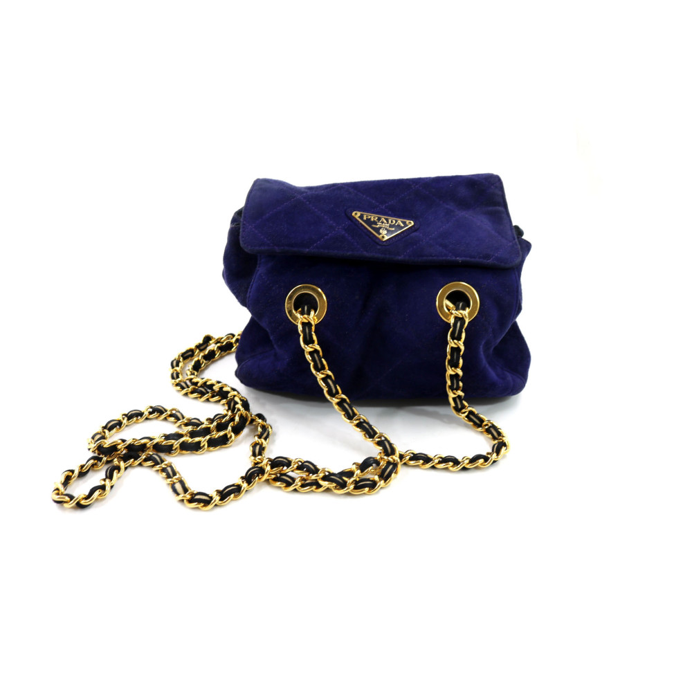 Prada Tracolla Suede Viola
