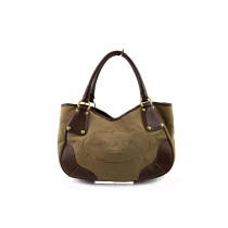 Prada Shopping Toile Marron