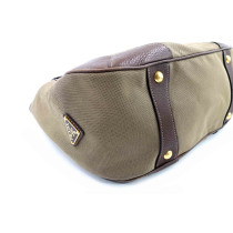 Prada Shopping Stoff Braun