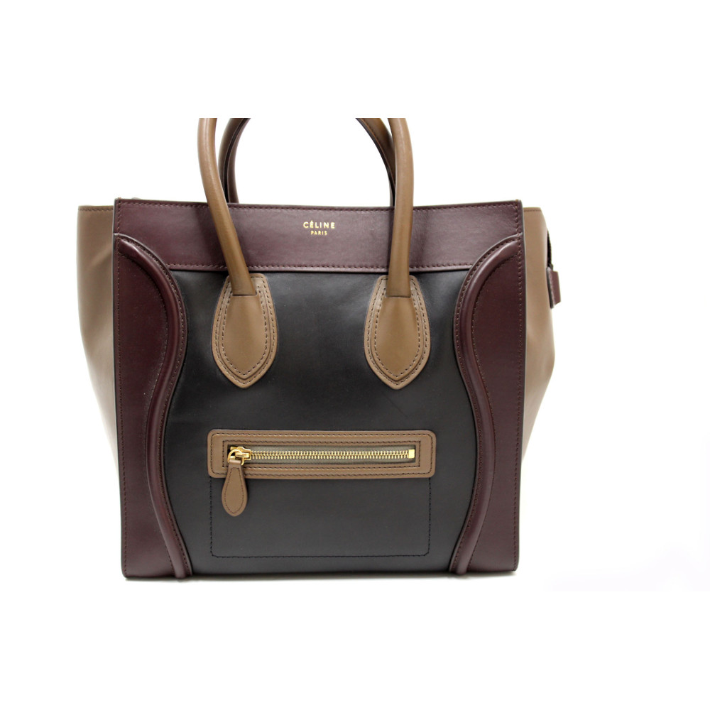 Celine Luggage Cuir Tricolore