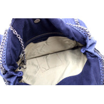Stella McCartney Falabella Big Tweed Bleu
