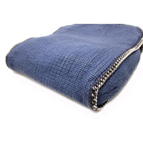 Stella McCartney Falabella Big Tweed Blu