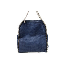 Stella McCartney Falabella Big Tweed Bleu