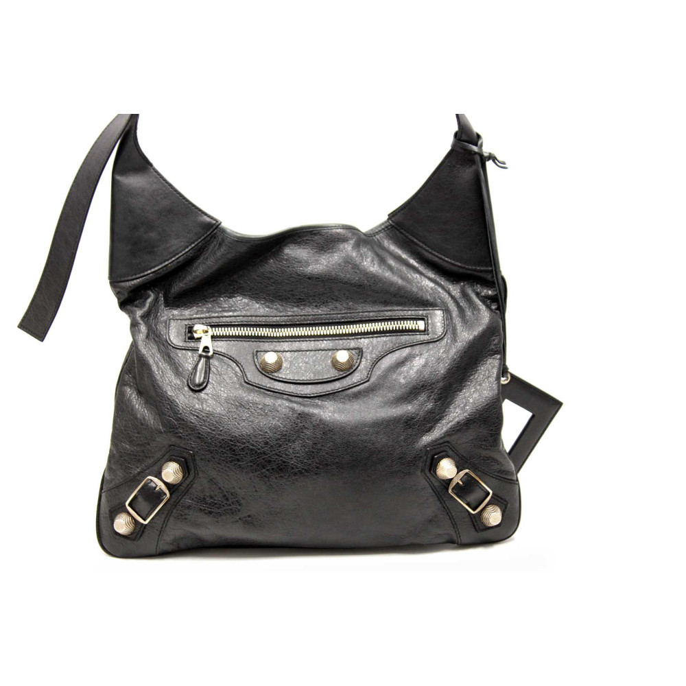 Balenciaga Black Leather Messenger